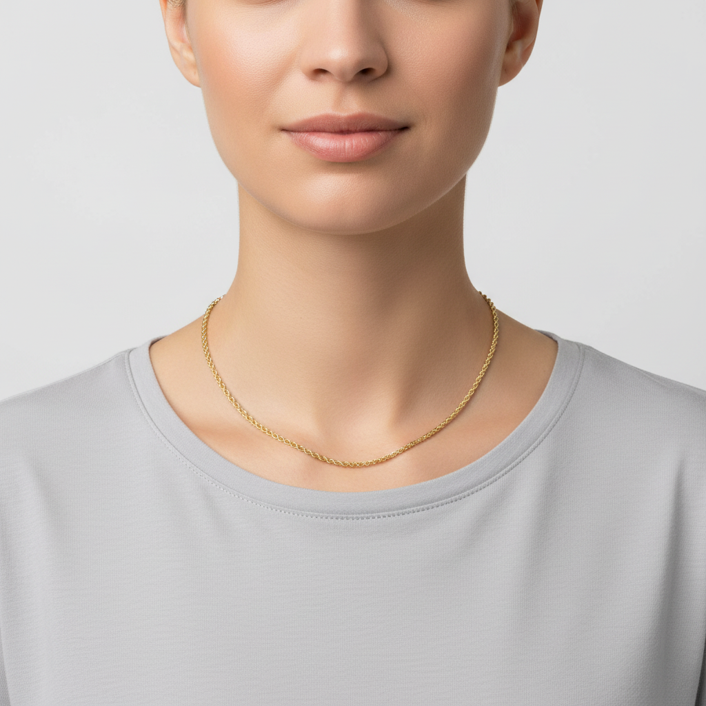 14K Yellow Gold 18' Rope Chain