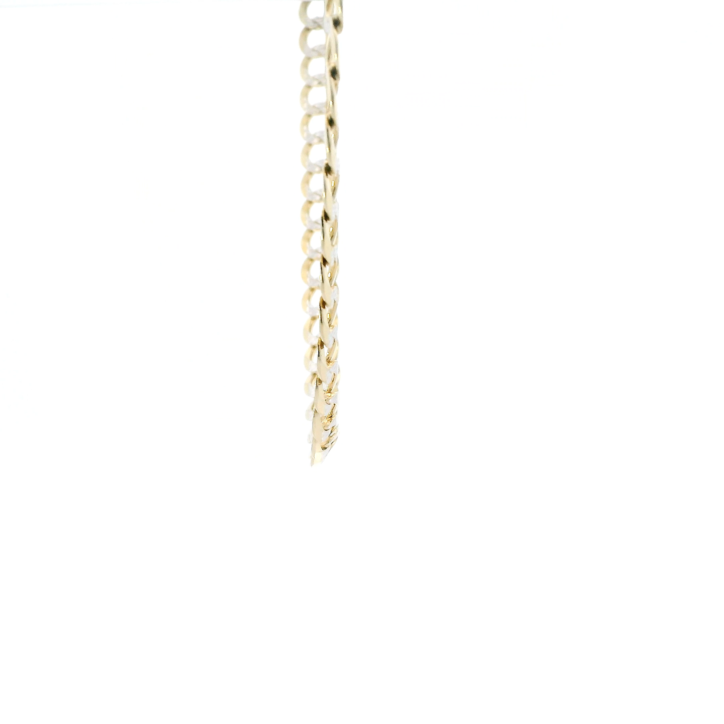 14K Yellow Gold 26" Diamond Cut Curb Chain