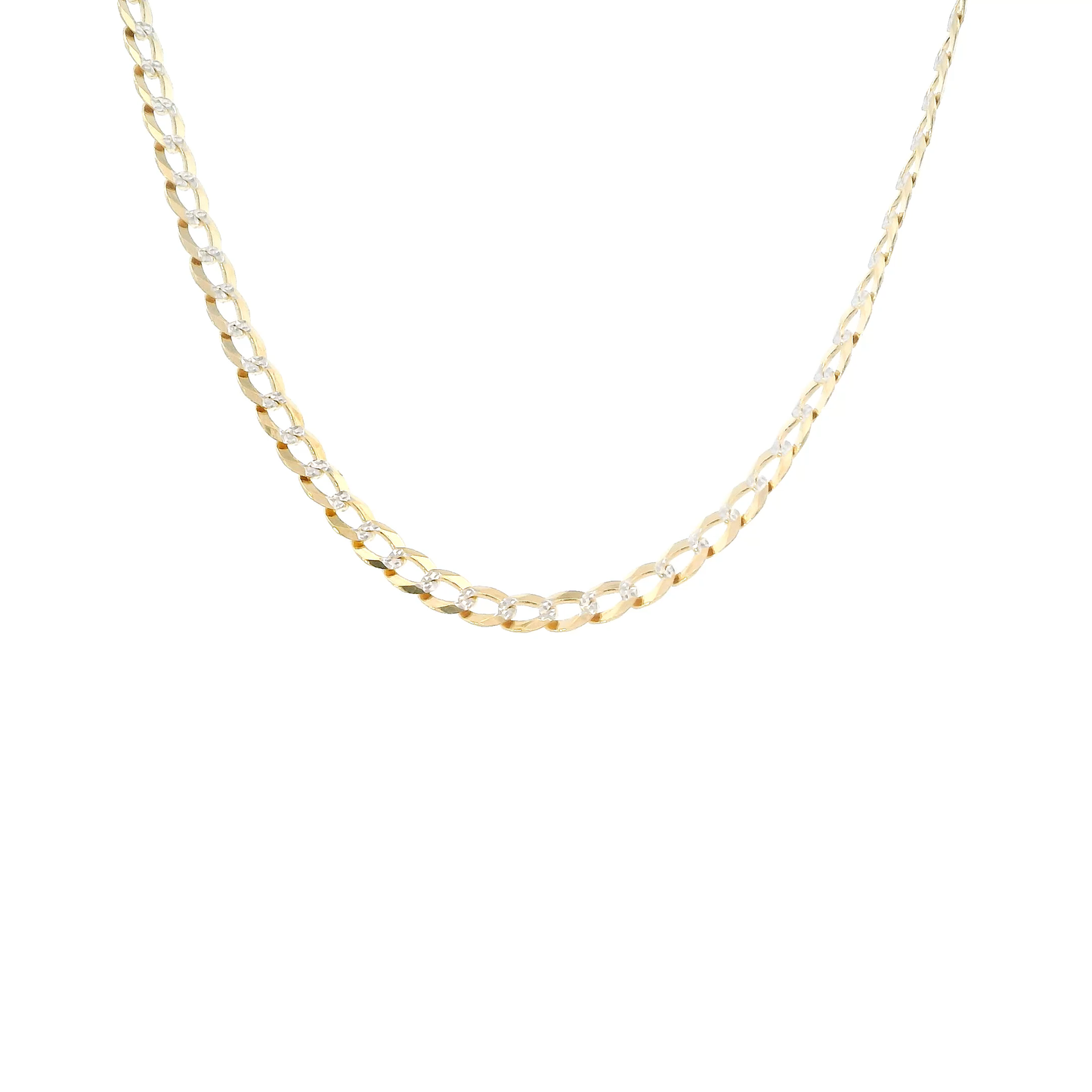 10K Yellow Gold 20" Diamond Cut Curb