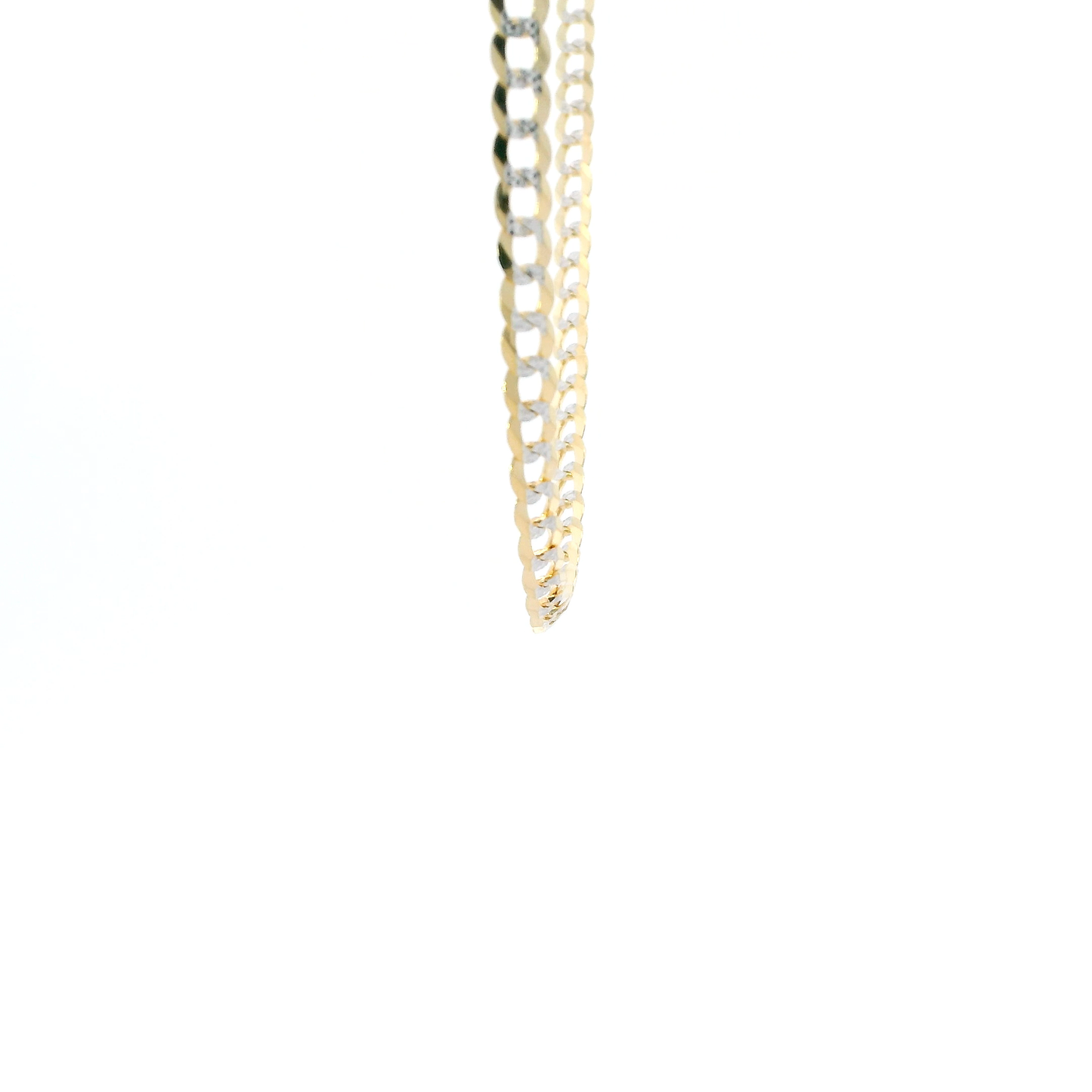 10K Yellow Gold 20" Diamond Cut Curb