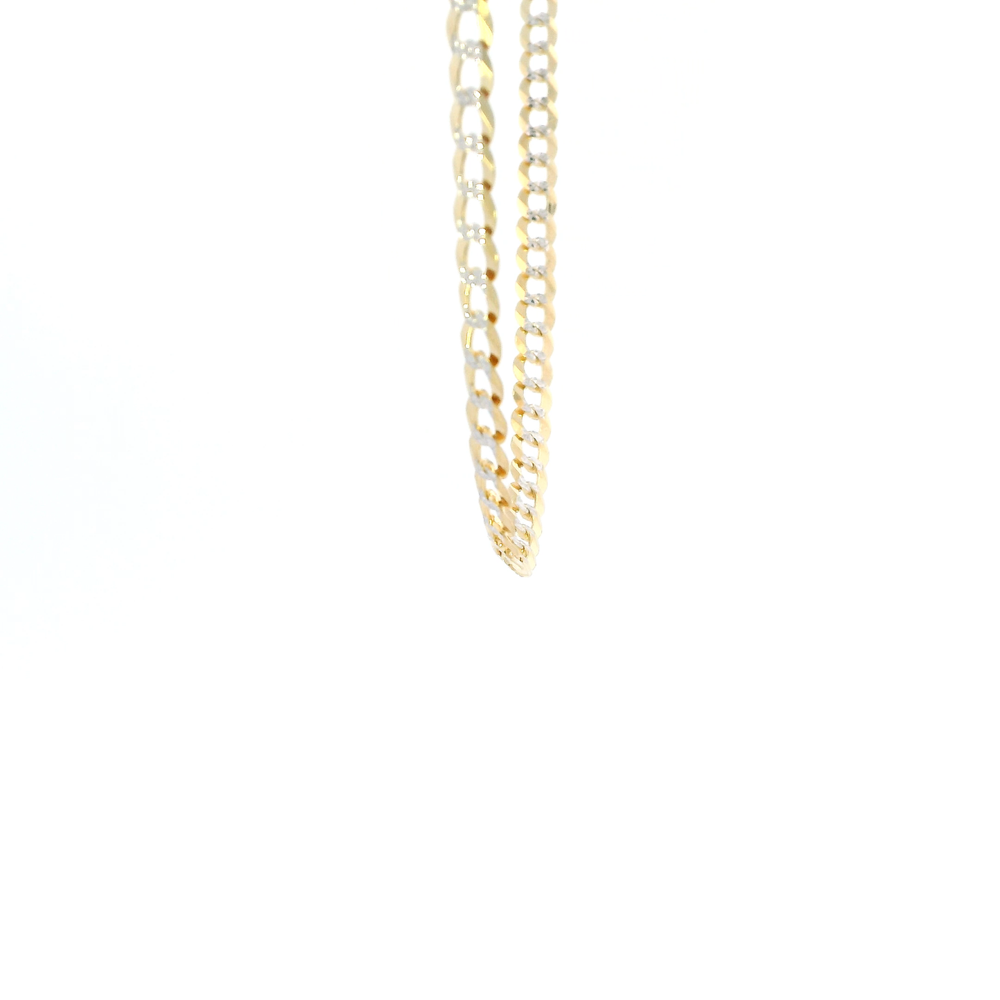 10K Yellow Gold 20" Diamond Cut Curb