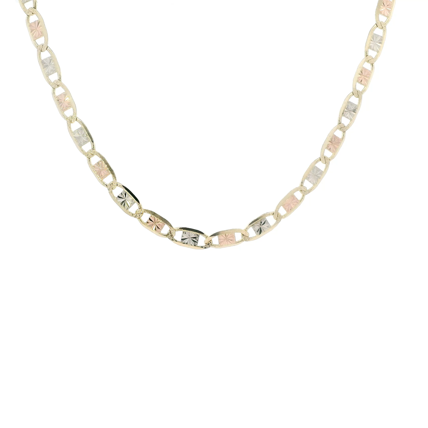 14K Tri Color 20" Valentino Chain