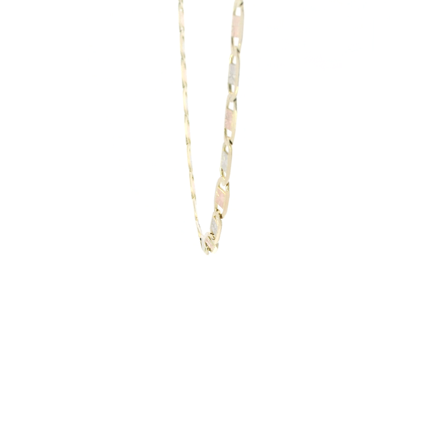 14K Tri Color 20" Valentino Chain