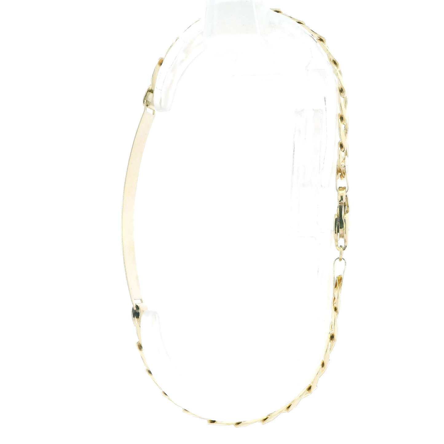 14K Yellow Gold 8.75" Curb ID Bracelet