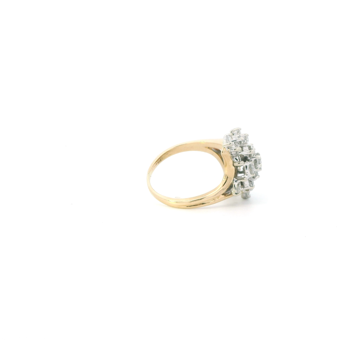 14K Yellow Gold Diamond Womens Ring - 2.03ct