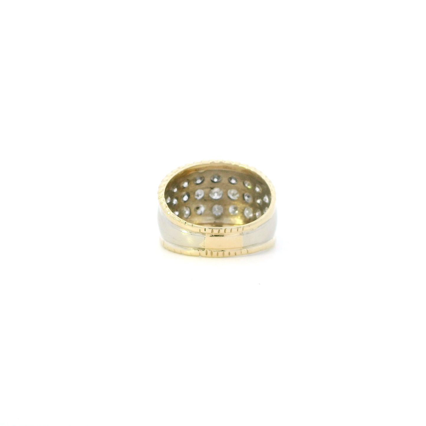 14K Yellow & White Gold Diamond Womens Ring - 1.49ct