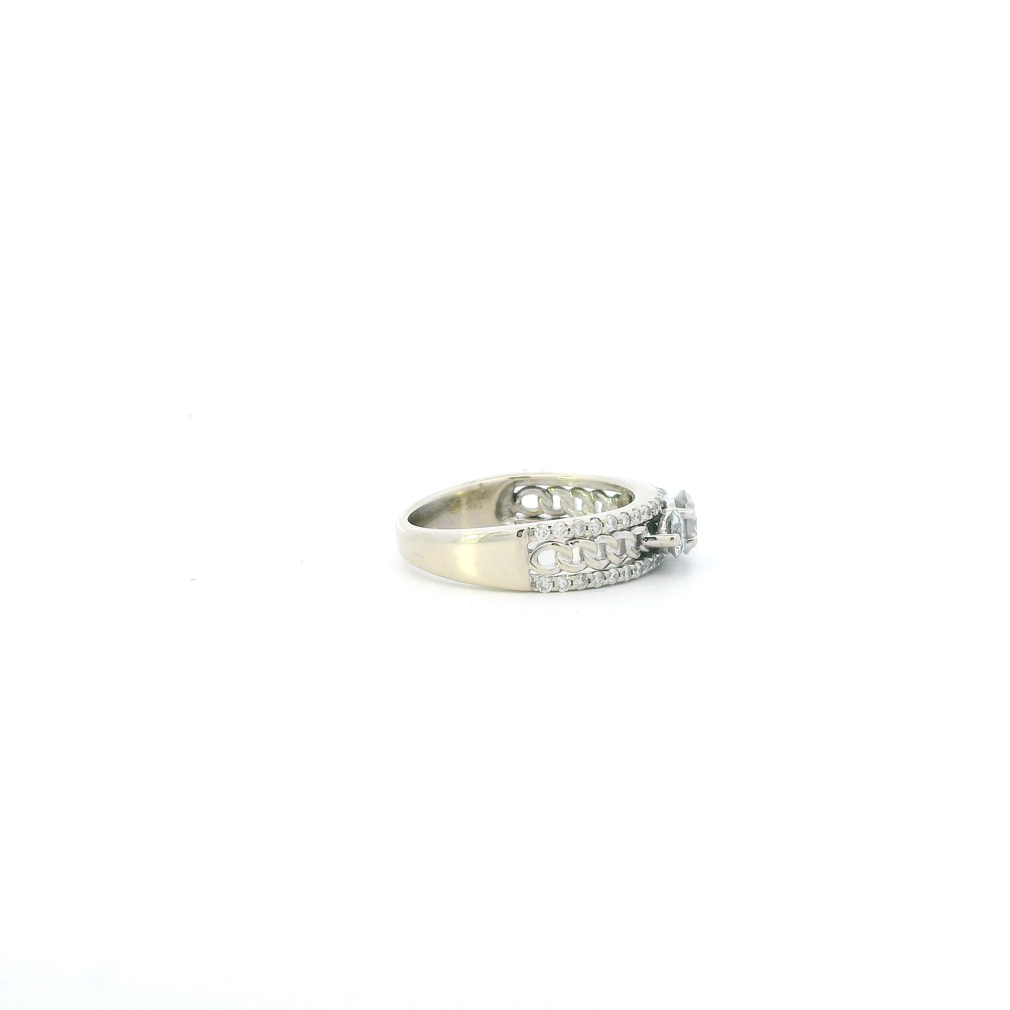 14K White Gold Diamond Womens Ring - 1.21ct