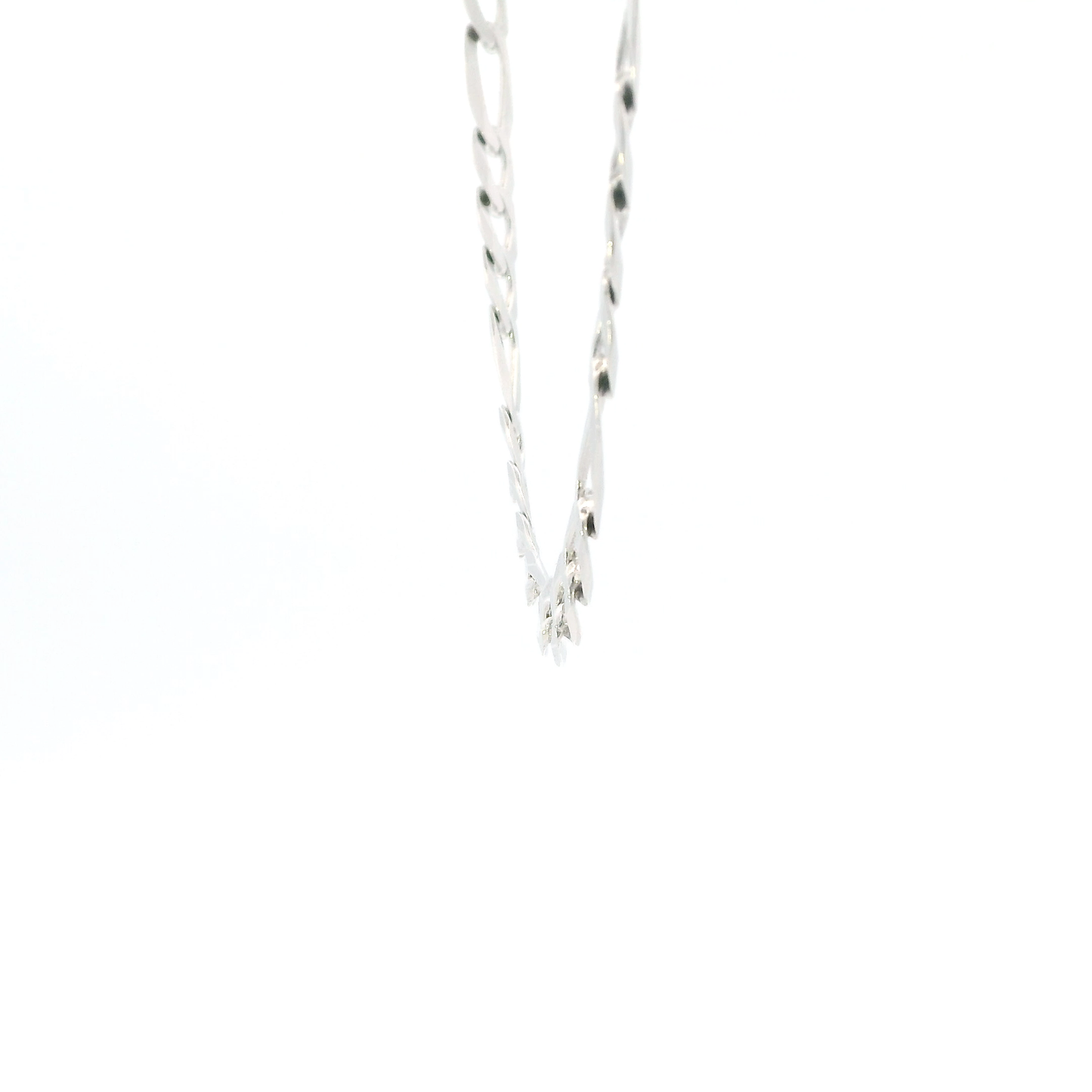 Silver 22" Figaro Chain