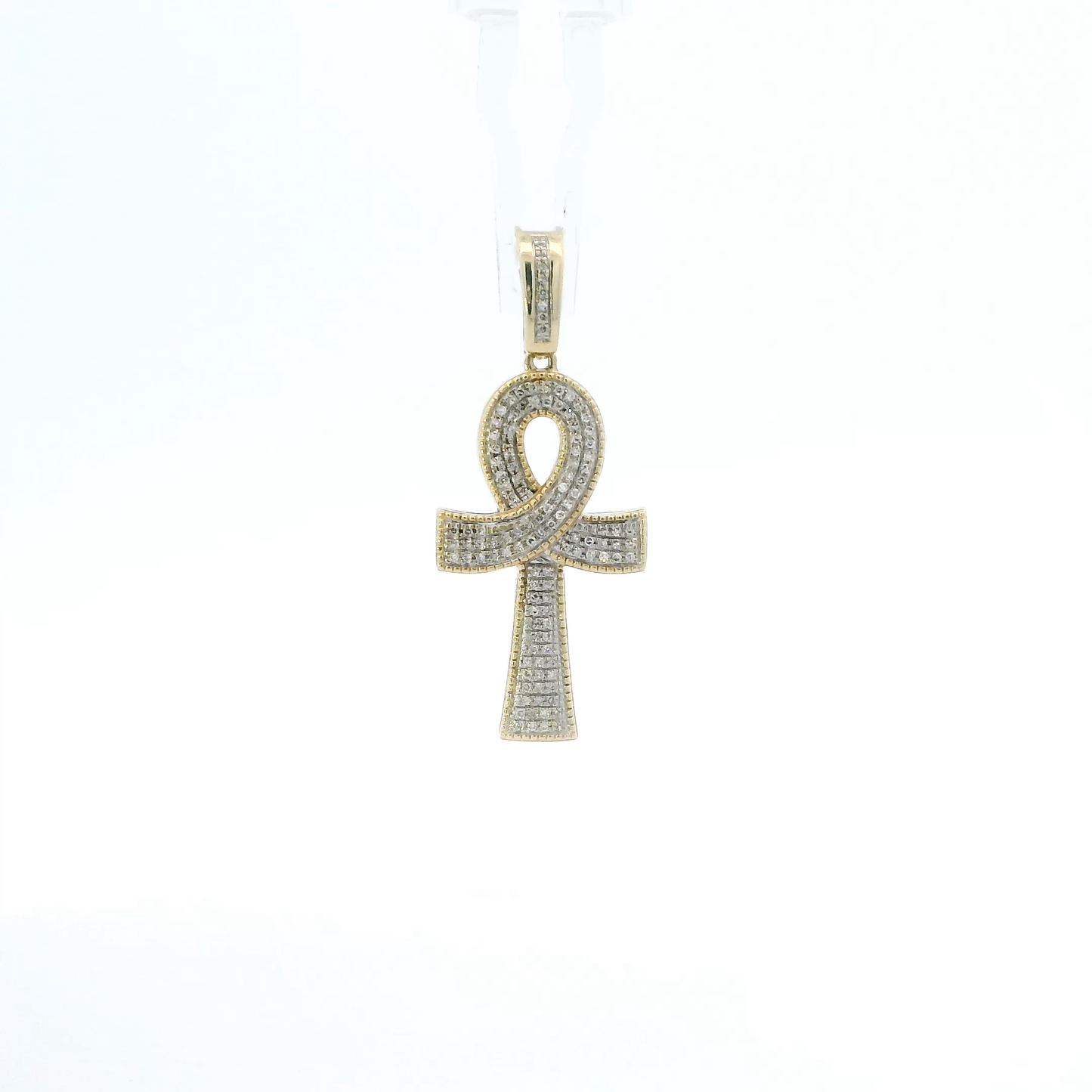 10K Yellow Gold Ankh Cross Pendant