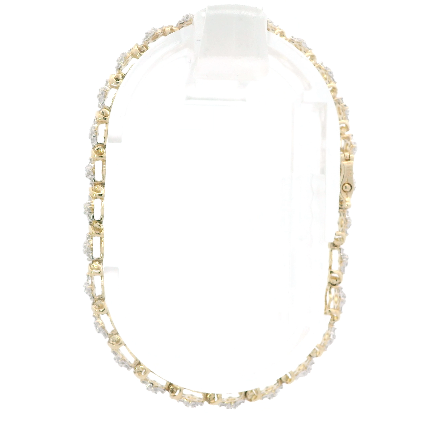 14K Yellow Gold 7" Diamond Tennis Bracelet - 0.70ct