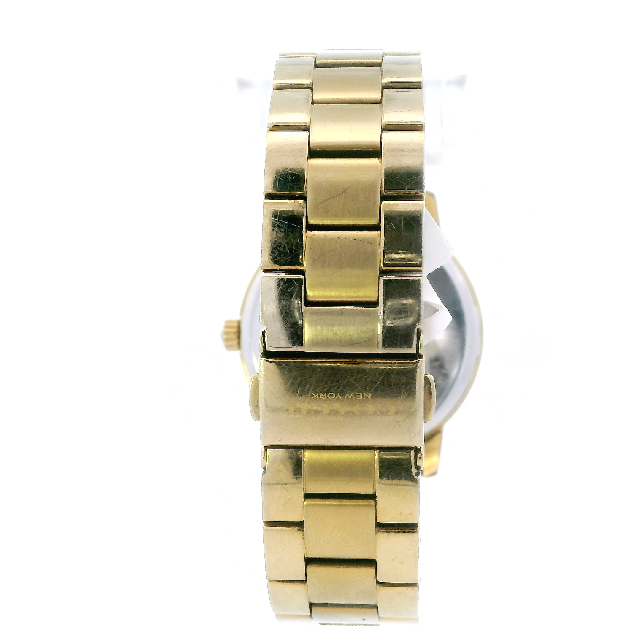 Coach Gold Tone Womens Wristwatch