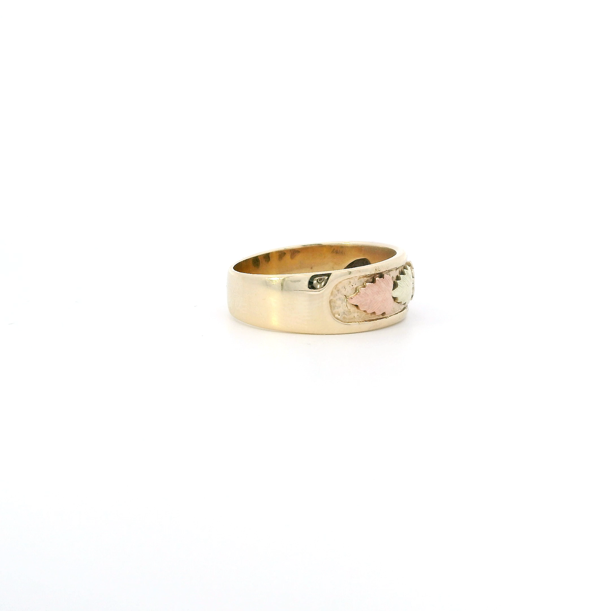 10K Yellow & Rose Gold Black Hills Gold Grape Vine Womens Ring