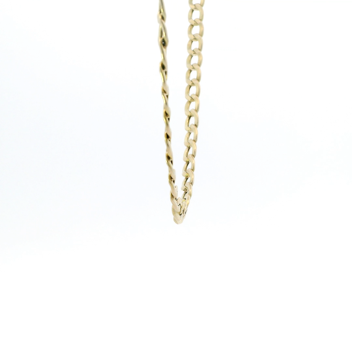 10K Yellow Gold 23.5" Hollow Curb Chain