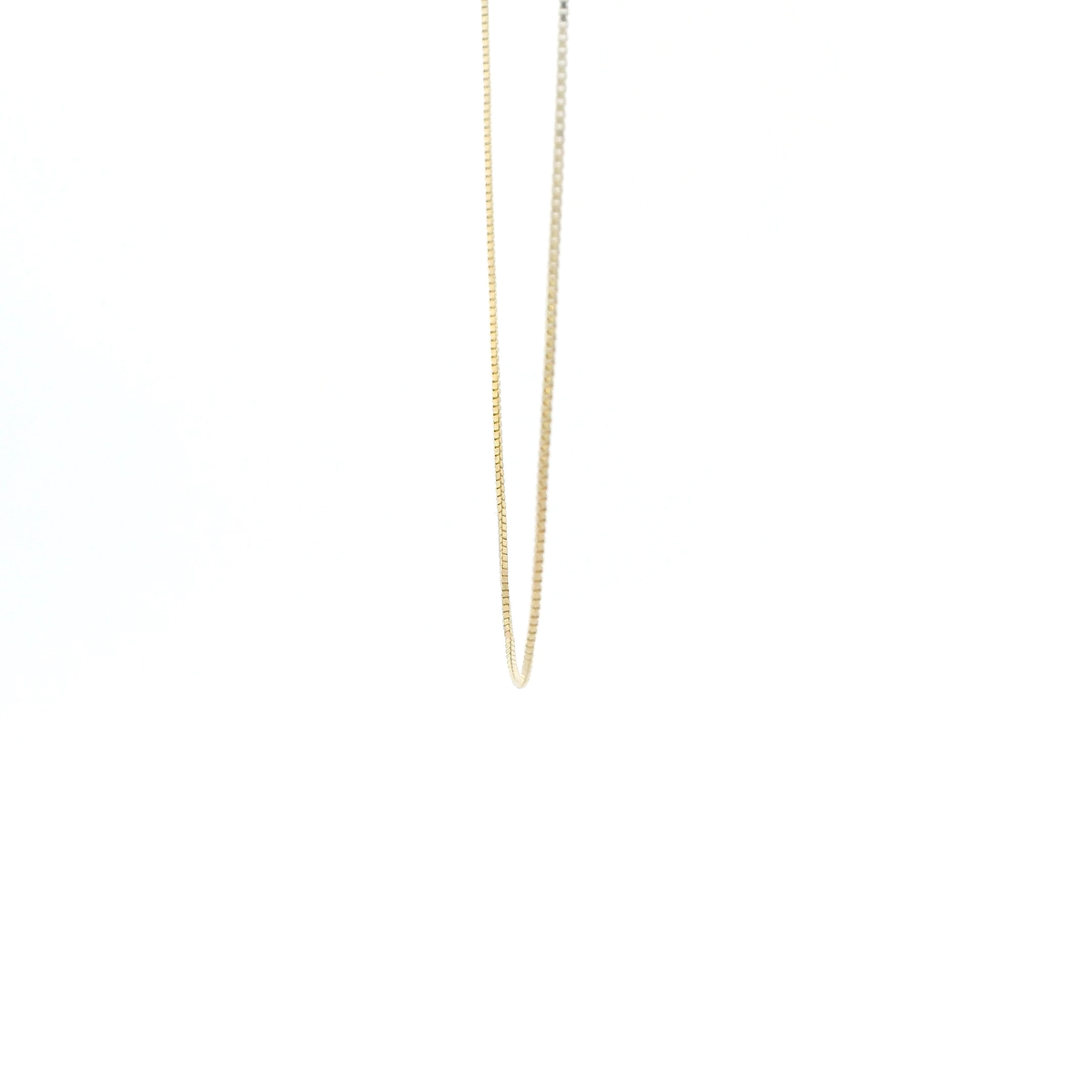 14K Yellow Gold 15.5" Box Link Chain