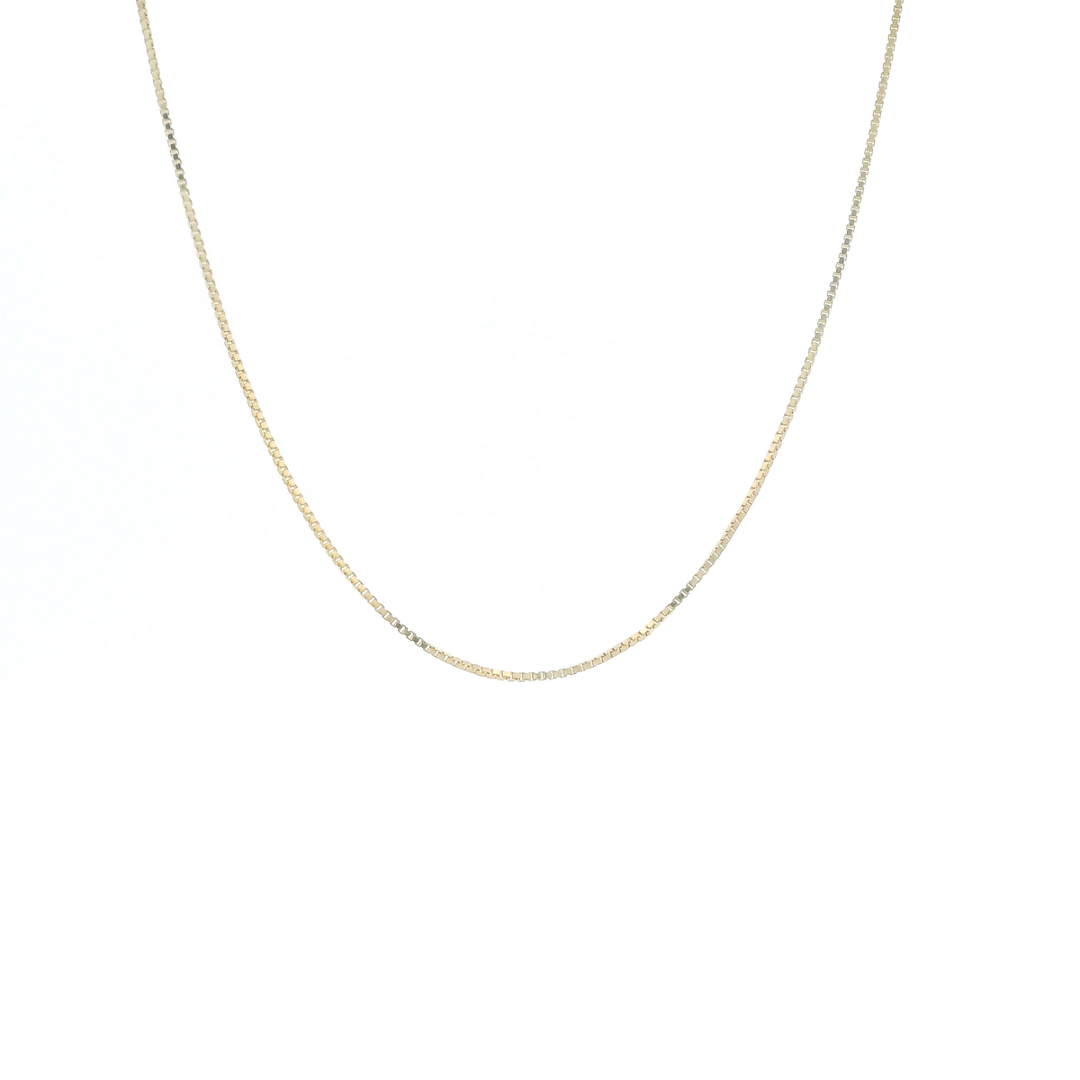 14K Yellow Gold 15.5" Box Link Chain