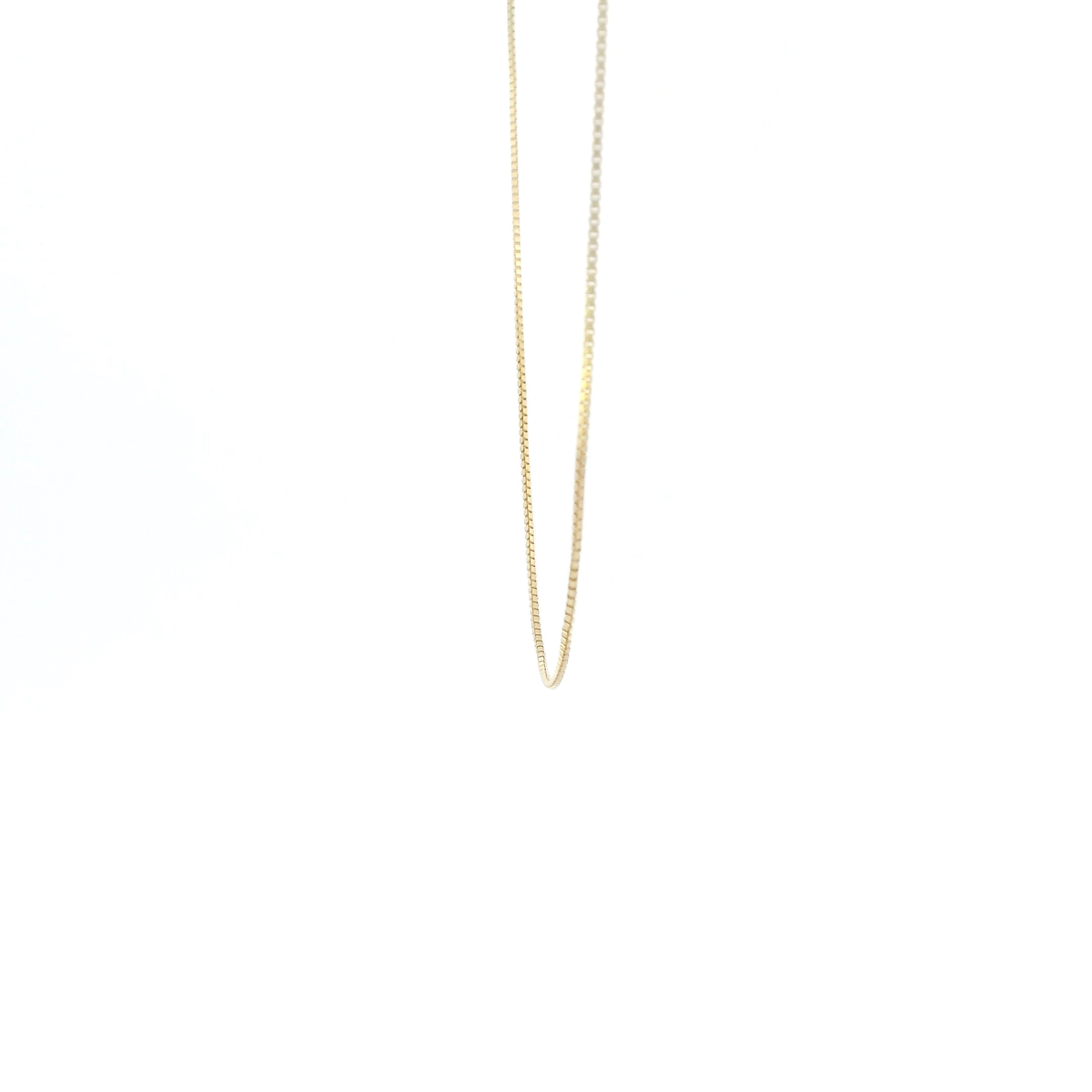 14K Yellow Gold 15.5" Box Link Chain