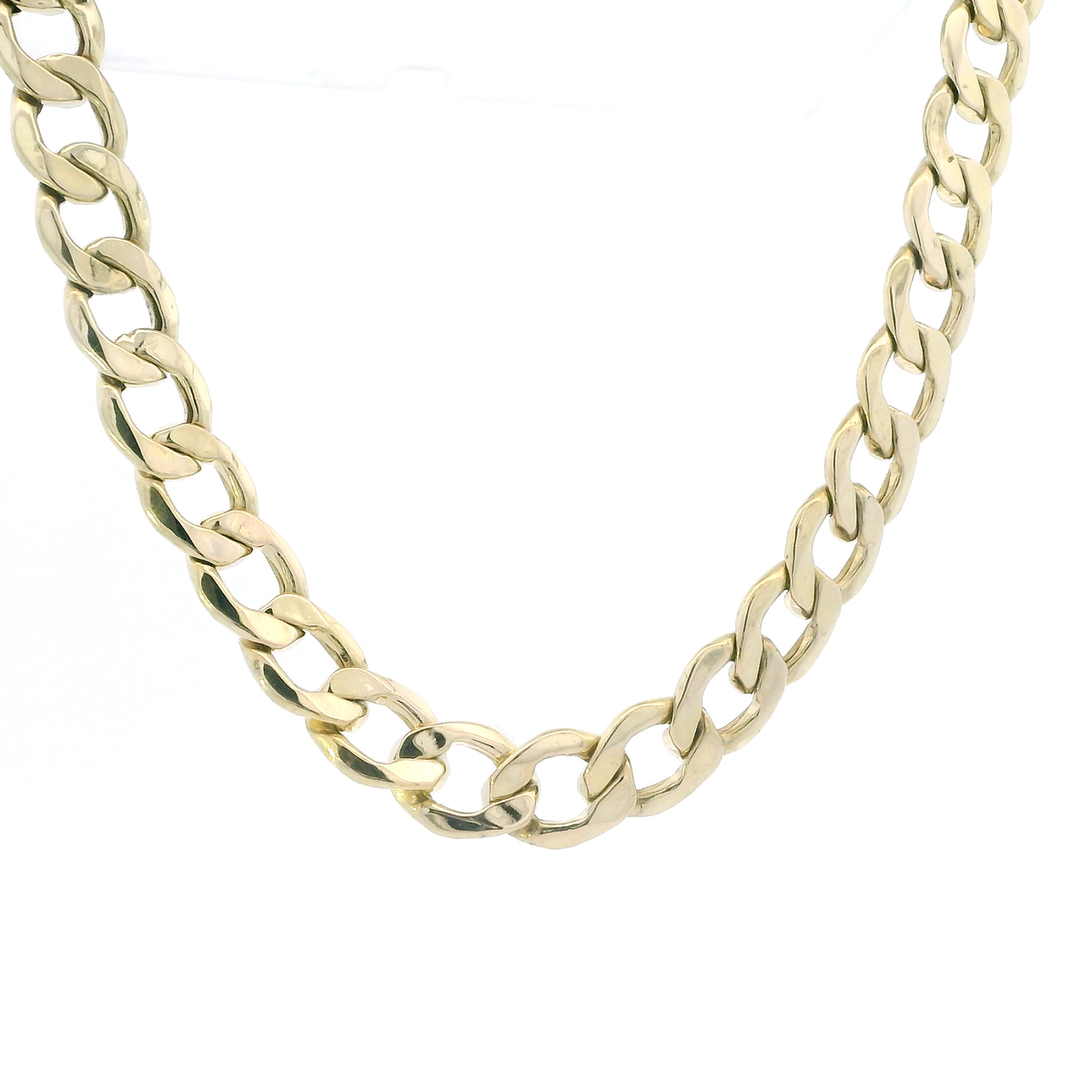 10K Yellow Gold 26" Hollow Curb Chain