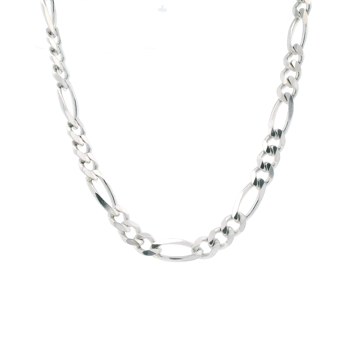 Silver 19" Figaro Chain
