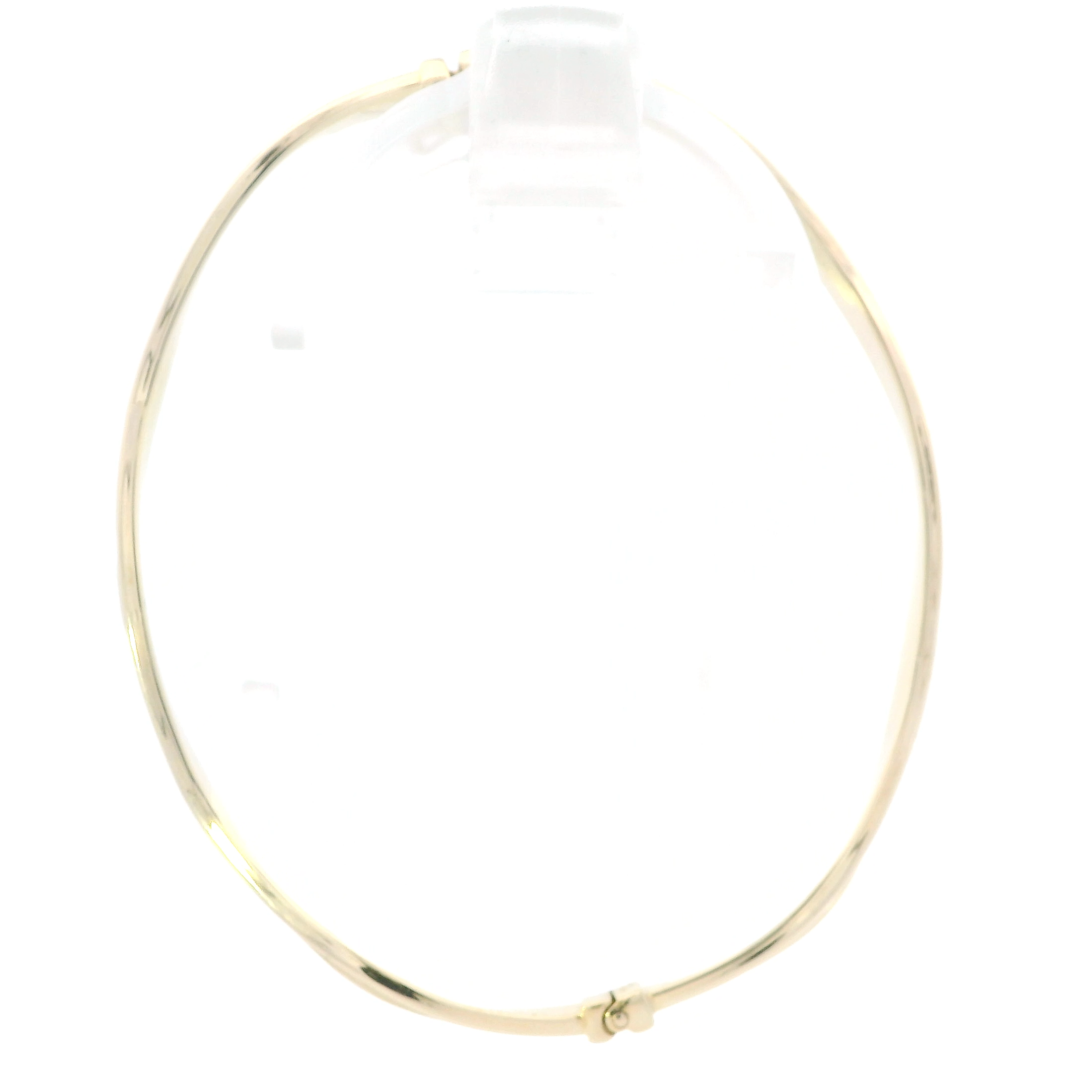 10K Yellow Gold Wavy Bangle Bracelet