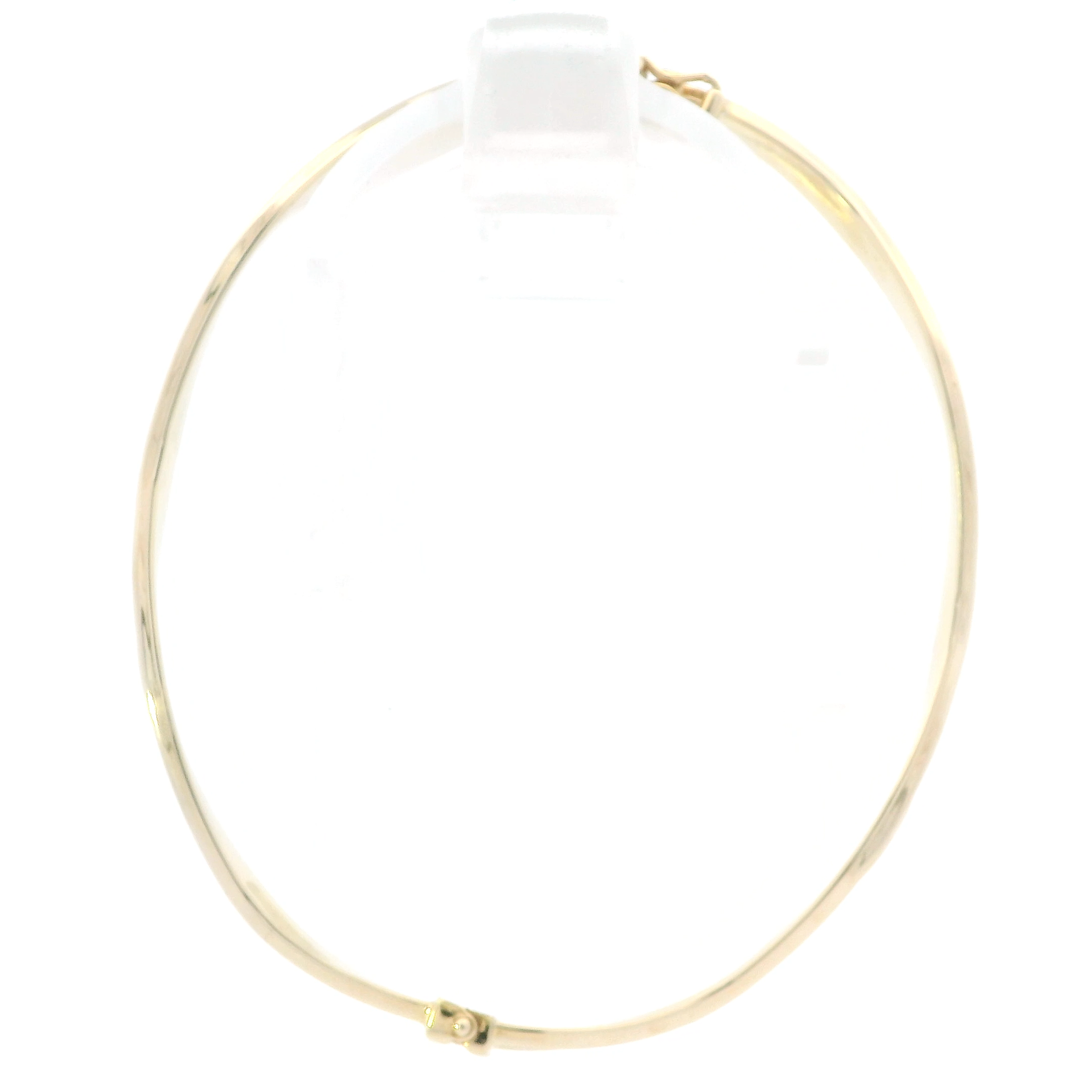 10K Yellow Gold Wavy Bangle Bracelet