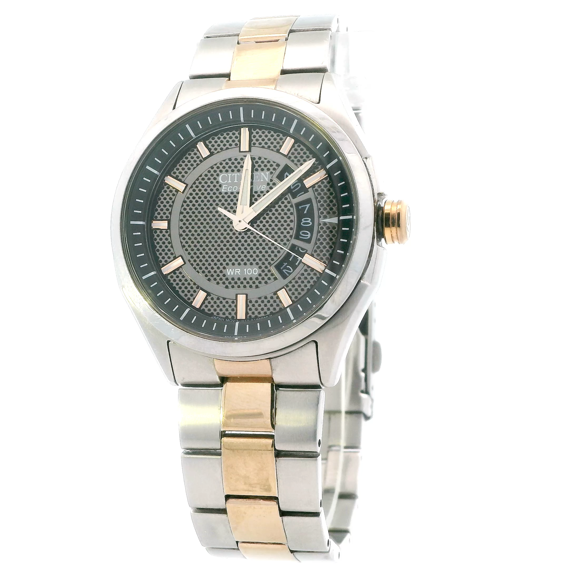 Citizen Eco-Drive Silver & Rose Gold Tone