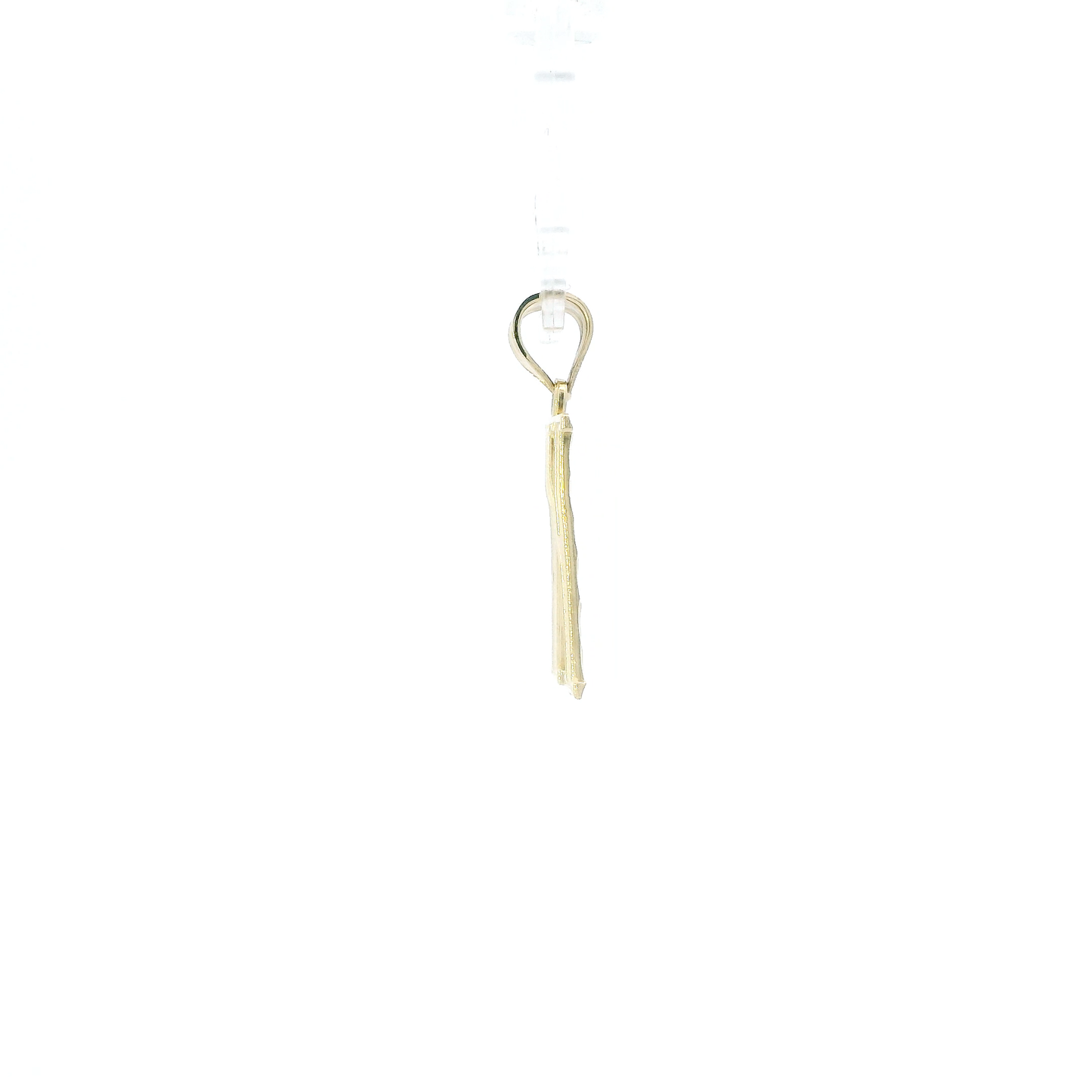10K Yellow Gold Diamond Cut Letter "K" Pendant