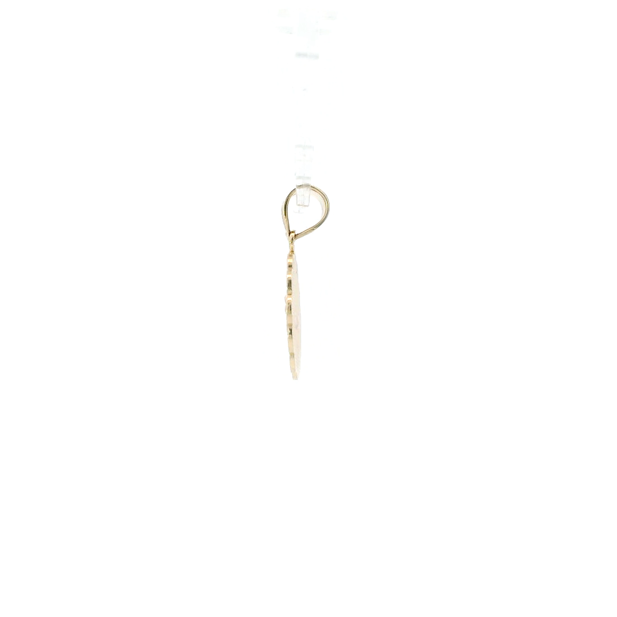 14K Tri Color Gold "Mi Bautizo" Pendant