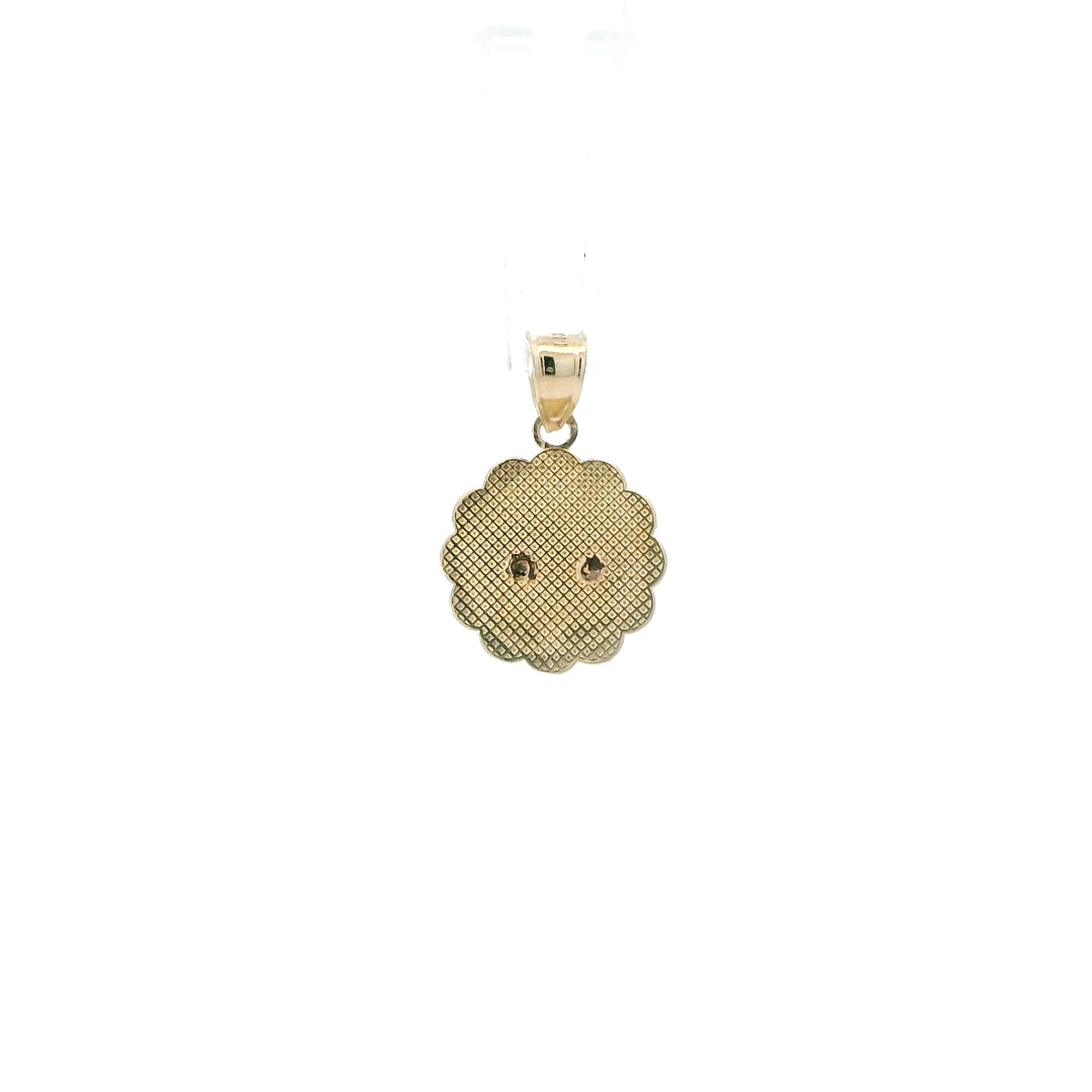 14K Tri Color Gold "Mi Bautizo" Pendant