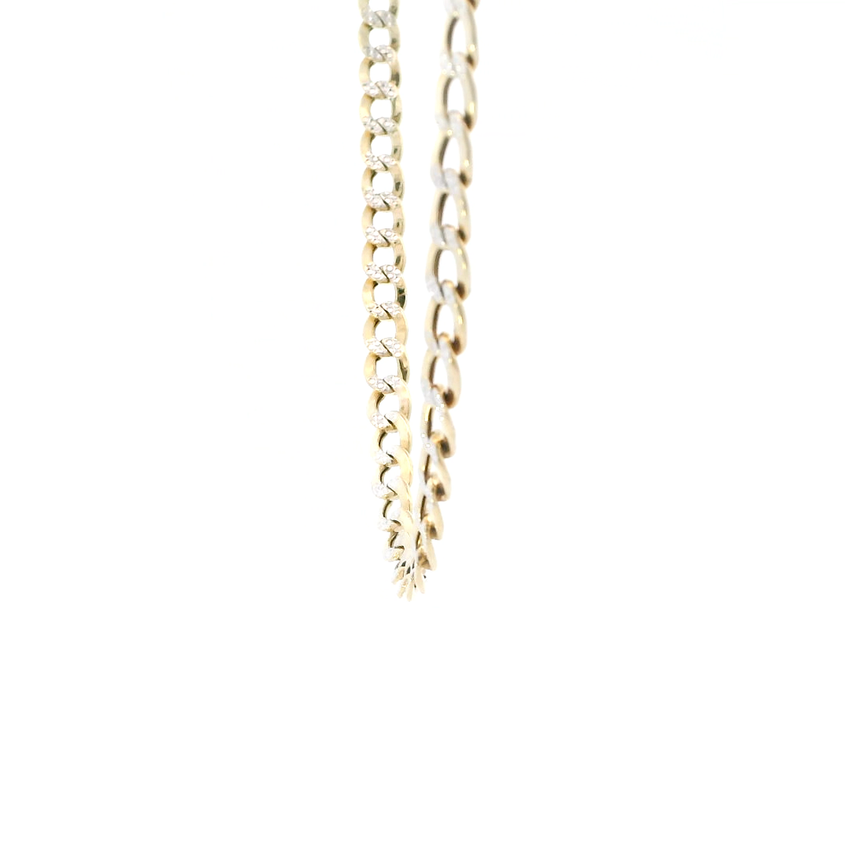 10K Yellow Gold 22" Hollow Curb Chain