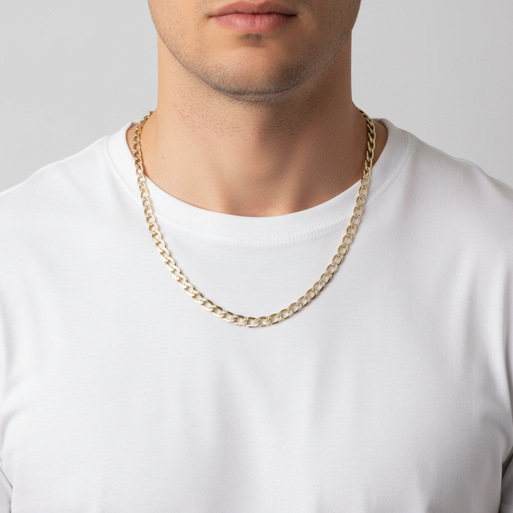 14K Yellow Gold 24" Curb Chain