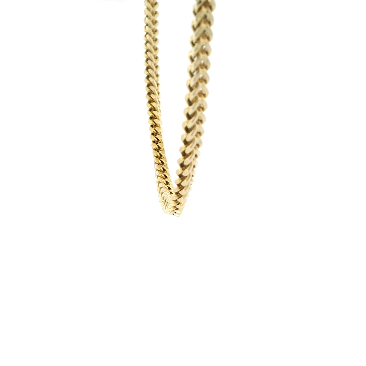 10K Yellow Gold 22" Hollow Franco Chain