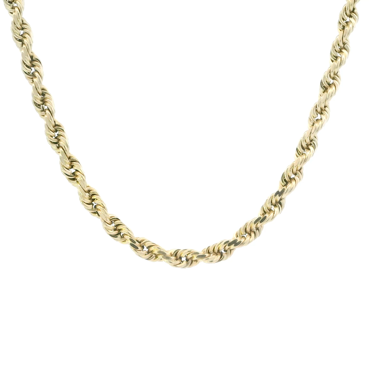 14K Yellow Gold 24" Rope Link Chain