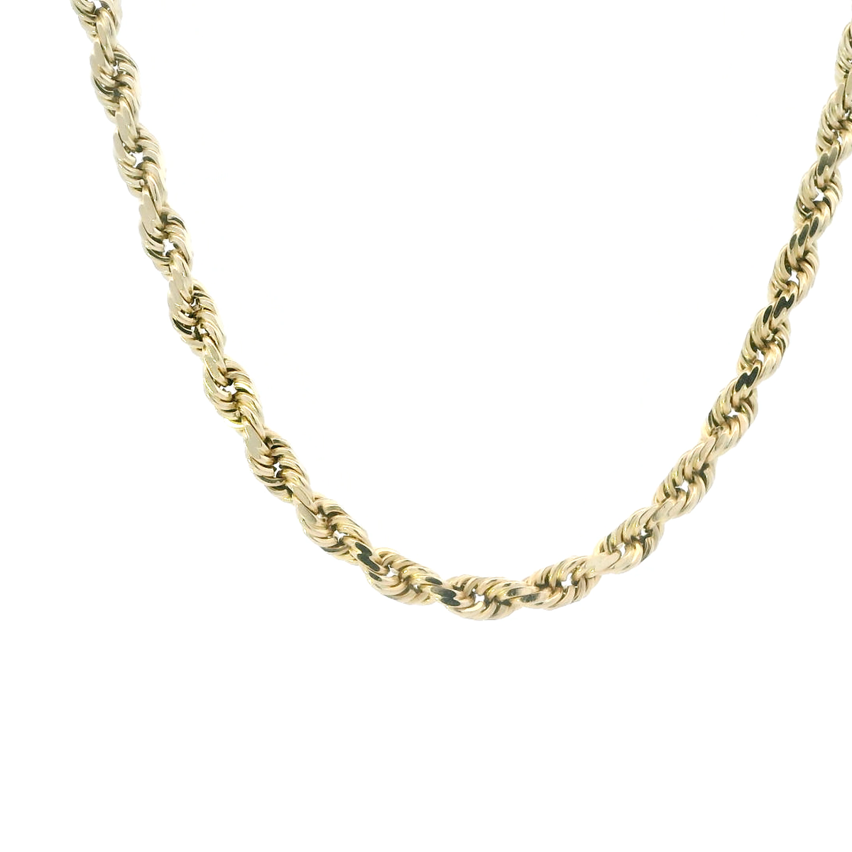 14K Yellow Gold 24" Rope Link Chain