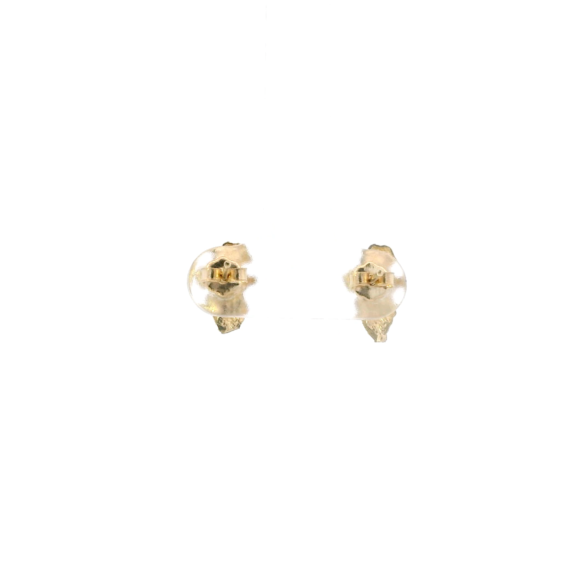 14K Yellow Gold Nugget Style Stud Earrings