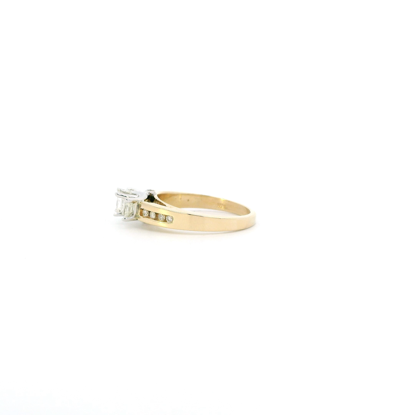 14K Yellow Gold Diamond Womens Ring - 1.01ct