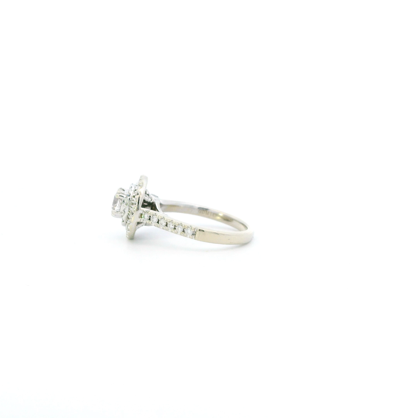 14K White Gold Diamond Womens Ring - 0.93ct