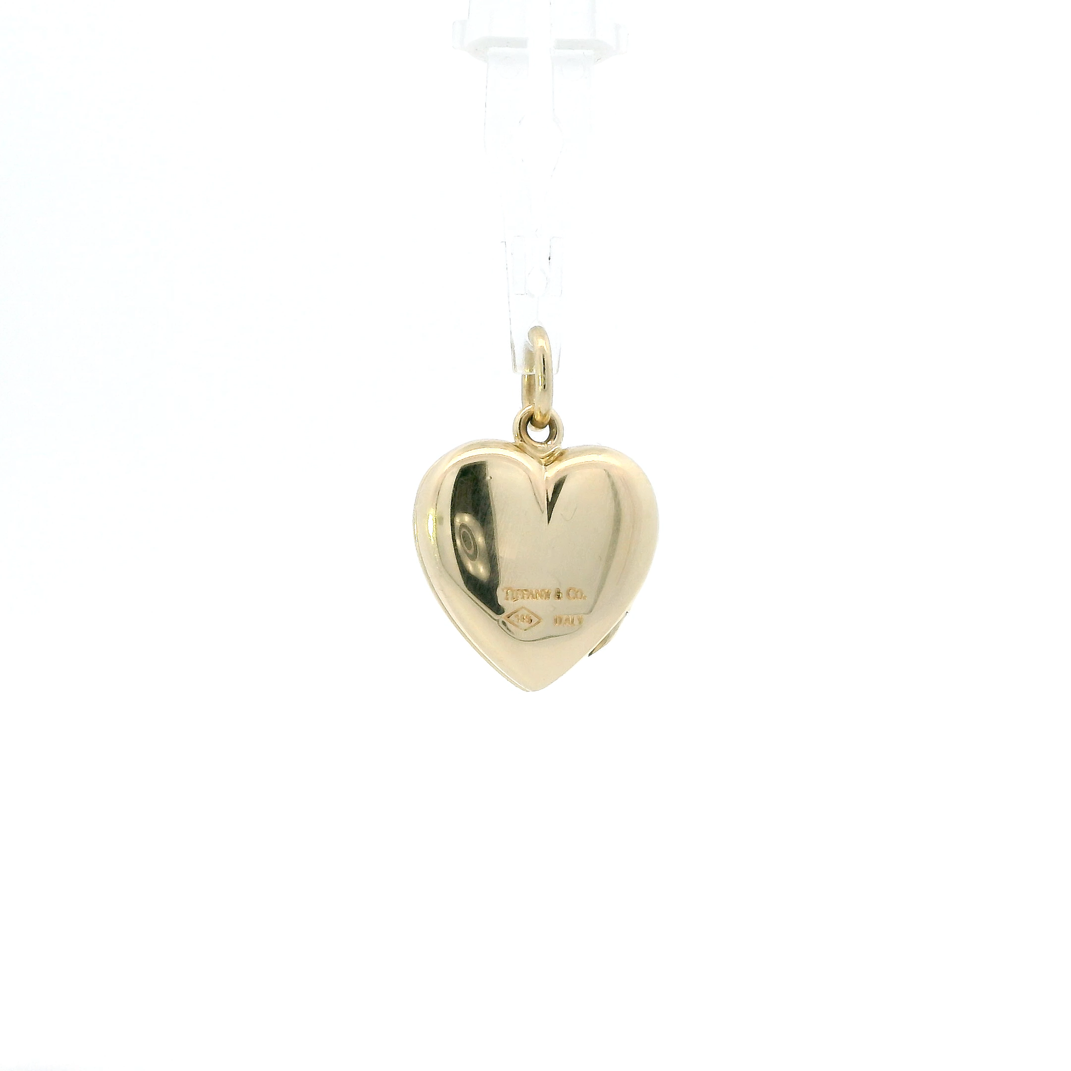 14K Yellow Gold Tiffany & Co Vintage Heart Locket Pendant