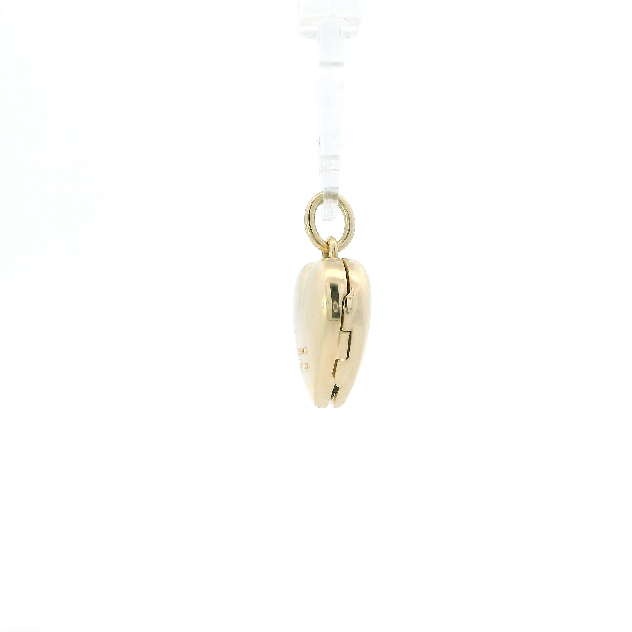 14K Yellow Gold Tiffany & Co Vintage Heart Locket Pendant