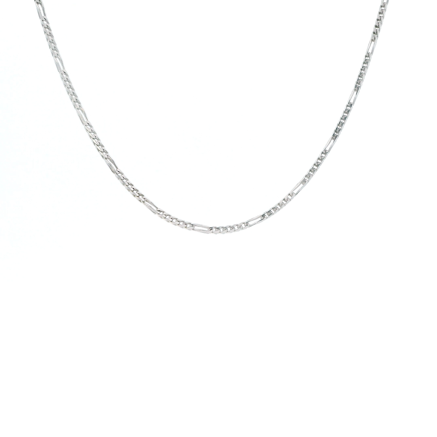 14K White Gold 17.5" Wheat Chain
