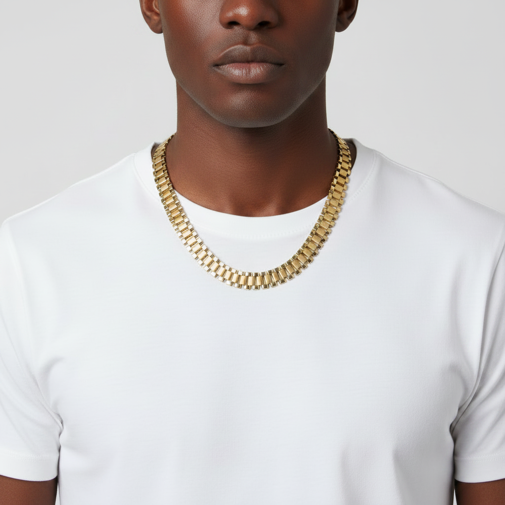 10K Yellow Gold 22" Rolex Chain