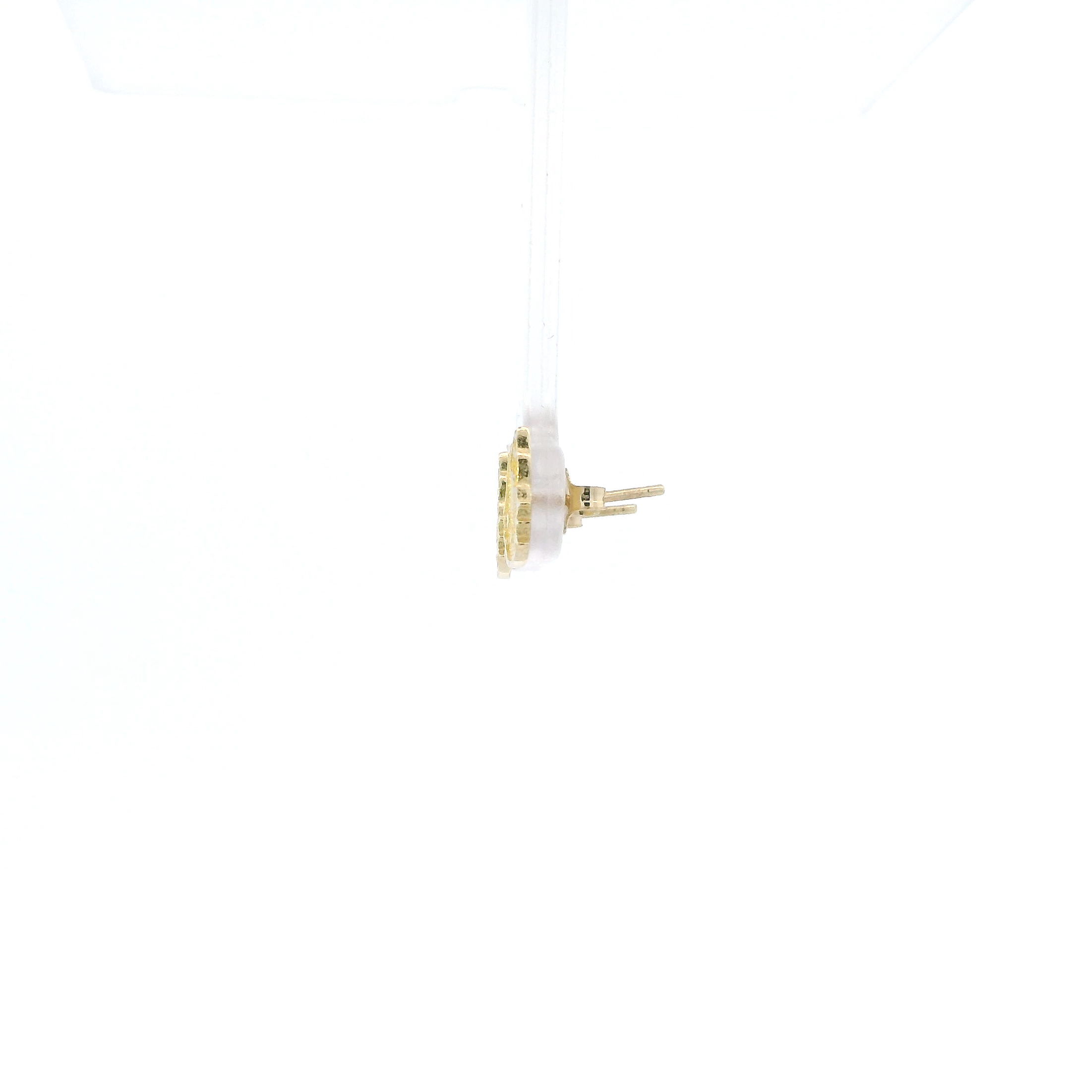 10K Yellow Gold Hello Kitty Stud Earrings