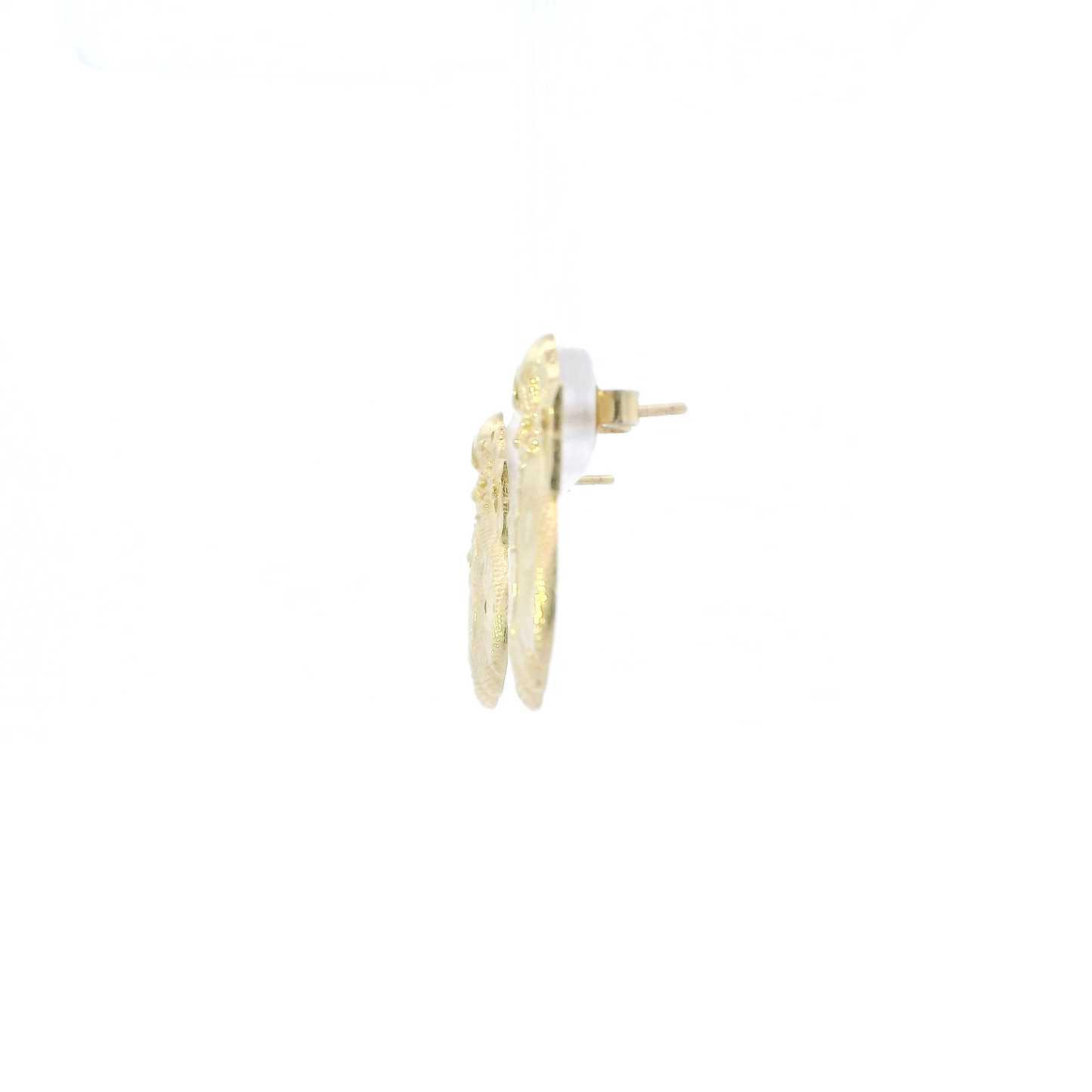 10K Yellow Gold Money Bag Stud Earrings
