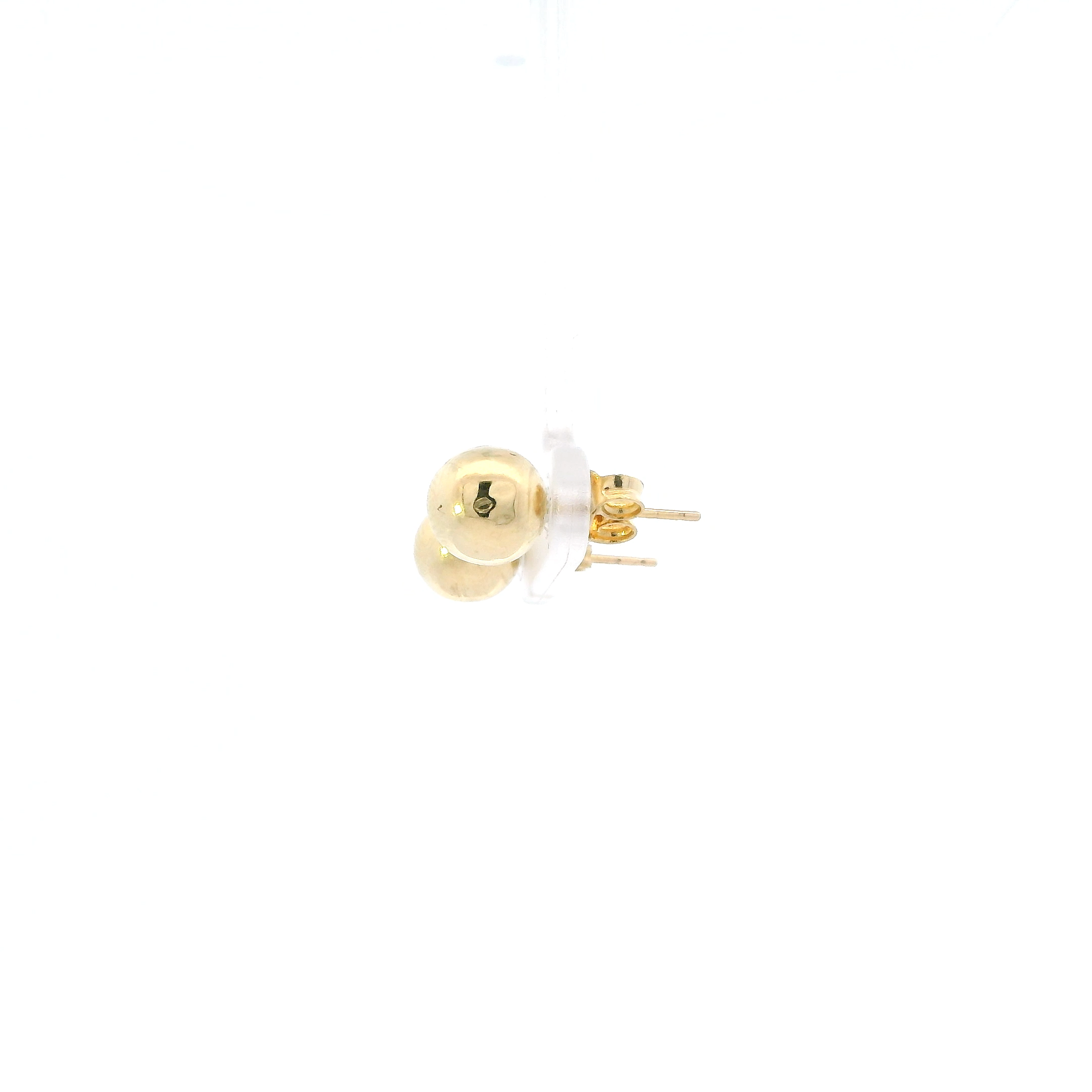 18K Yellow Gold Ball Stud Earrings