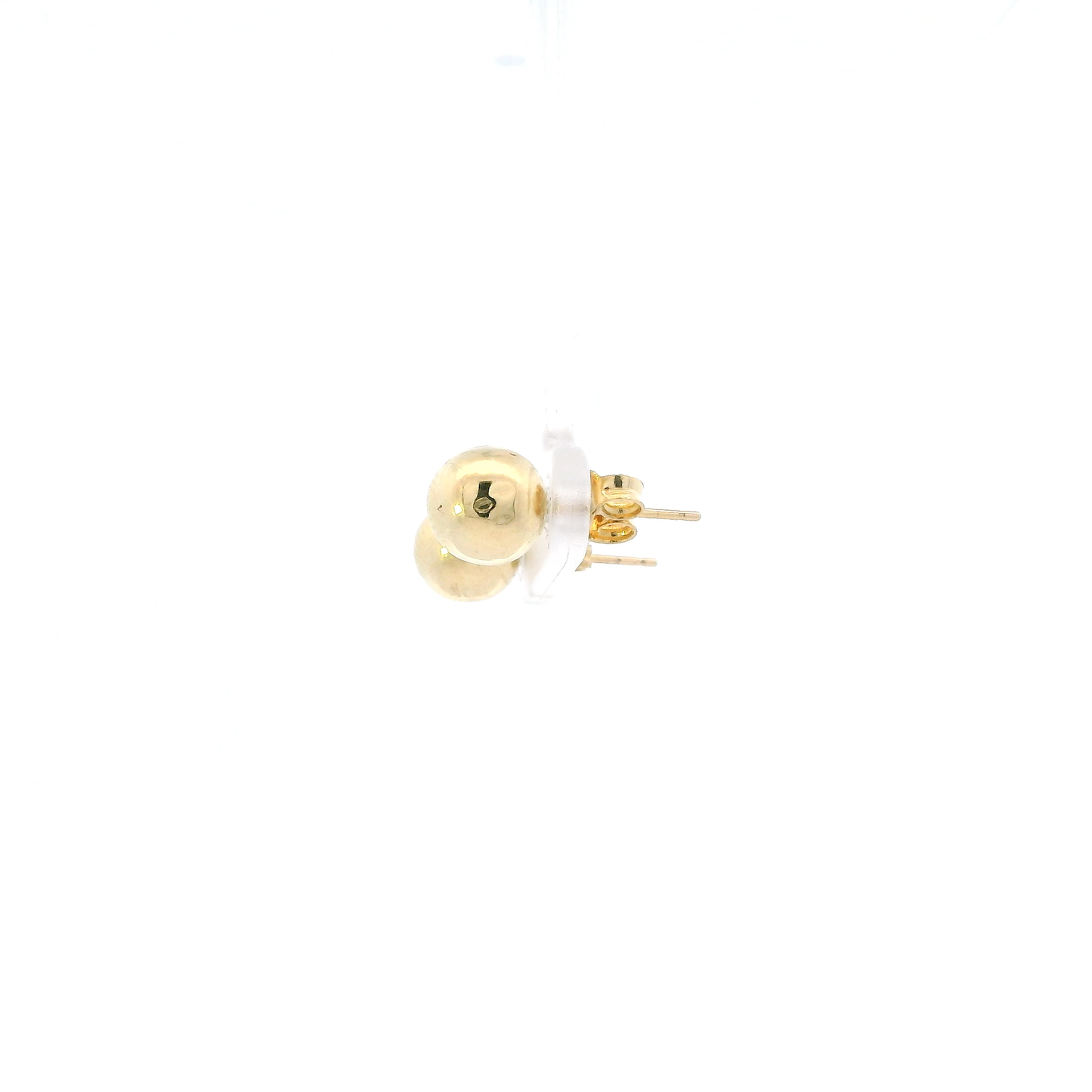 18K Yellow Gold Ball Stud Earrings