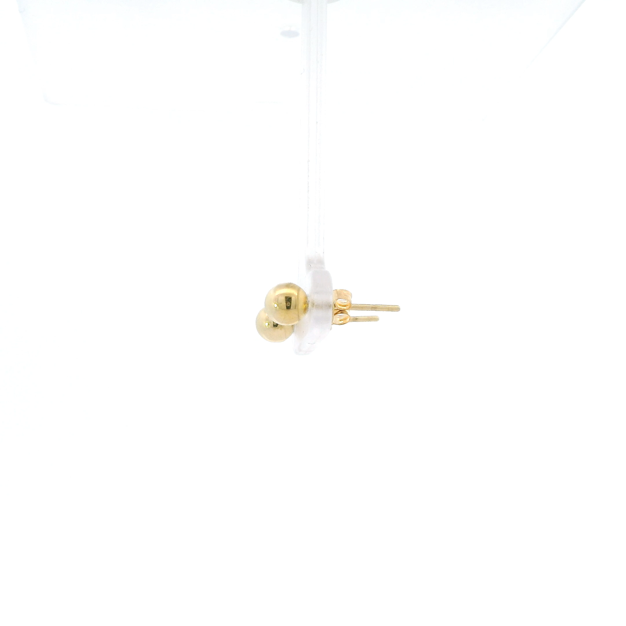 18K Yellow Gold Ball Stud Earrings