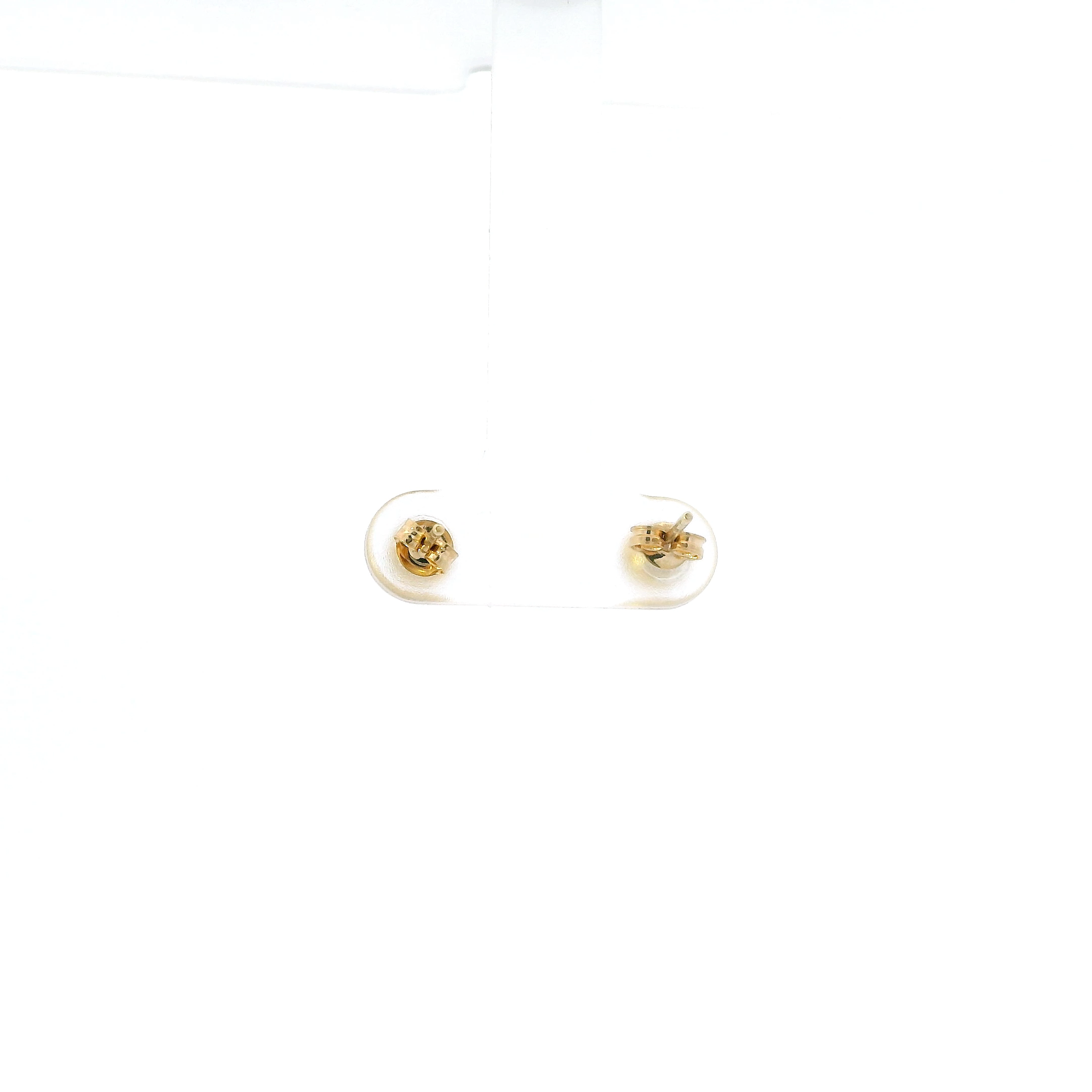 18K Yellow Gold Ball Stud Earrings