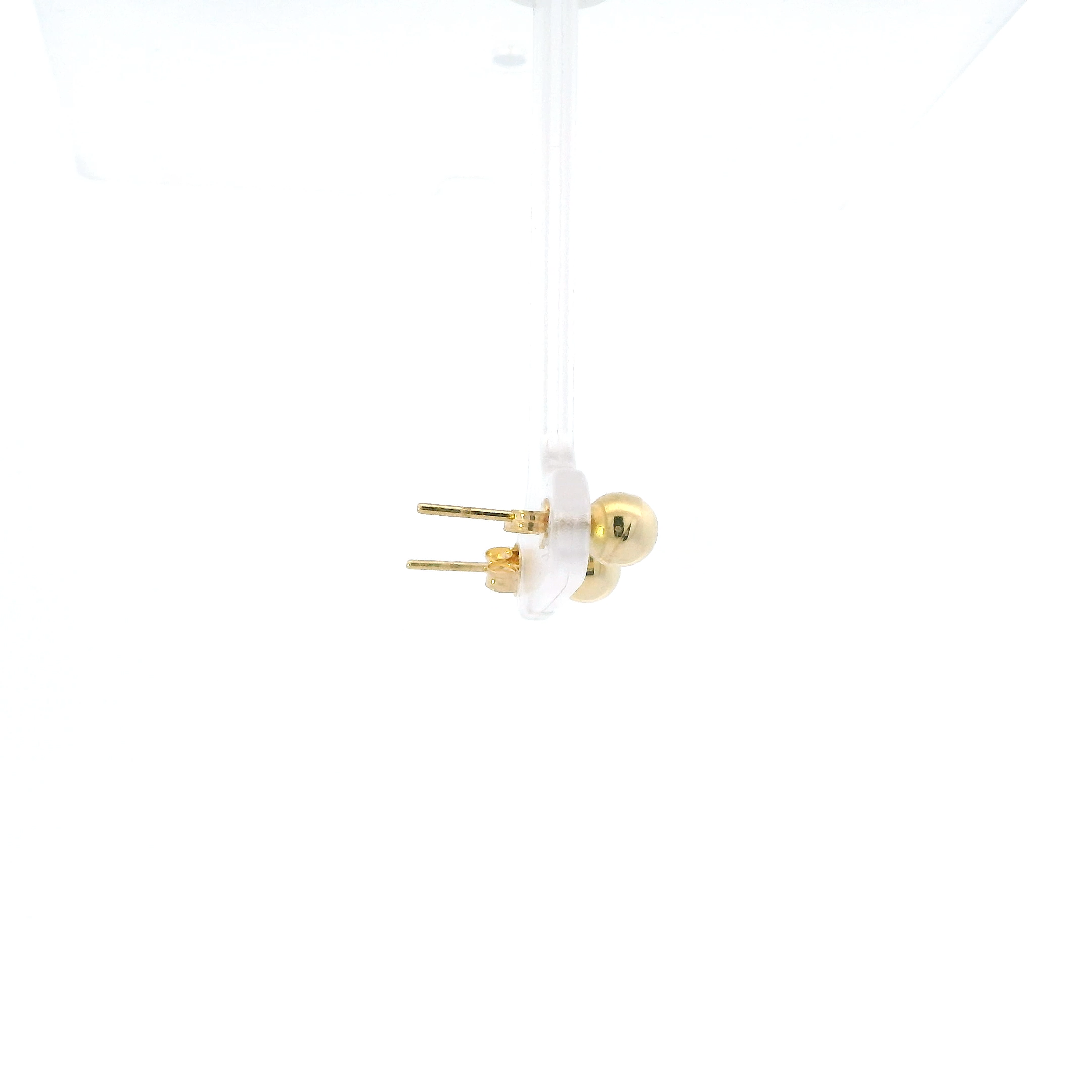 18K Yellow Gold Ball Stud Earrings