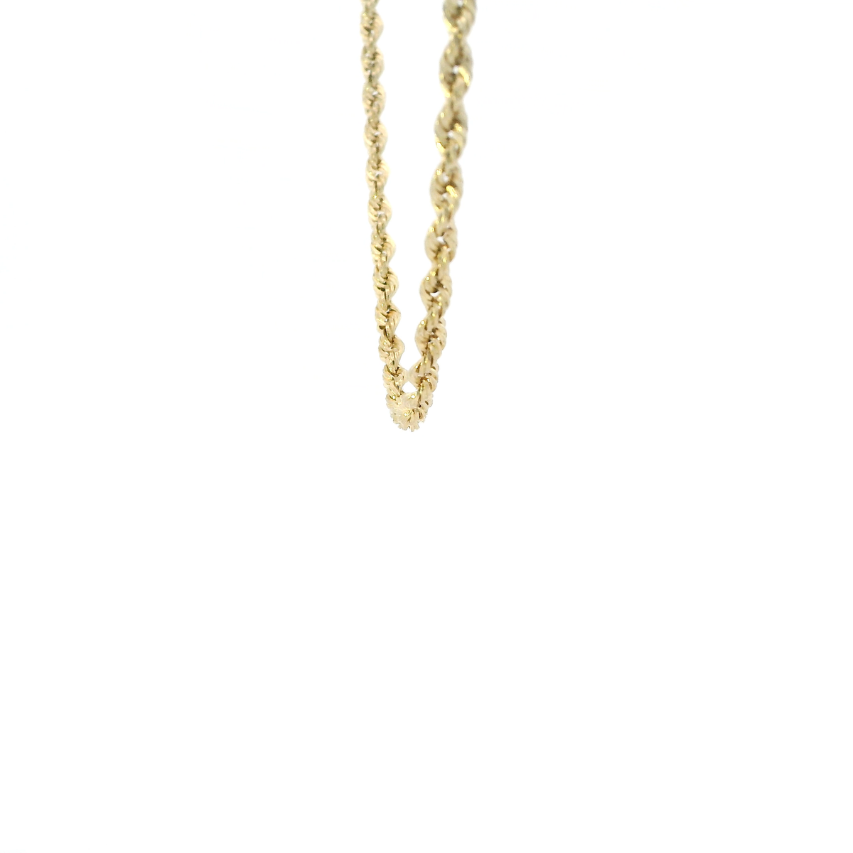 14K Yellow Gold 16" Hollow Rope Chain