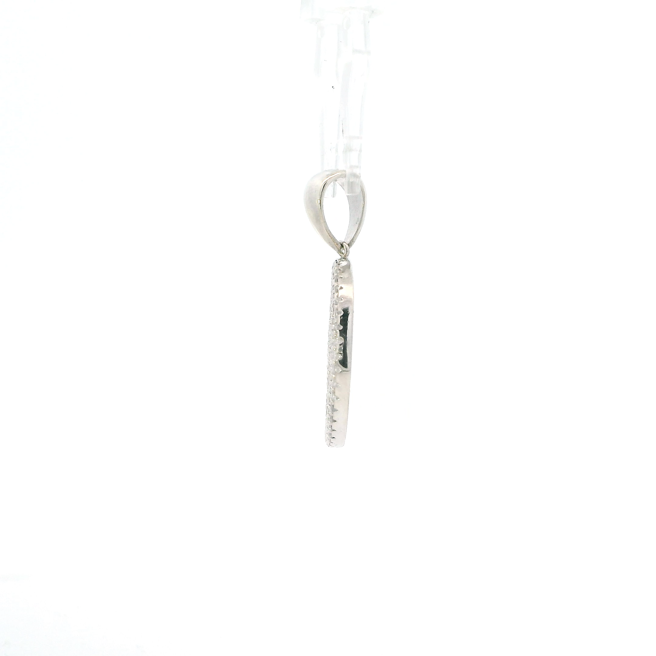 Silver Cz Letter 