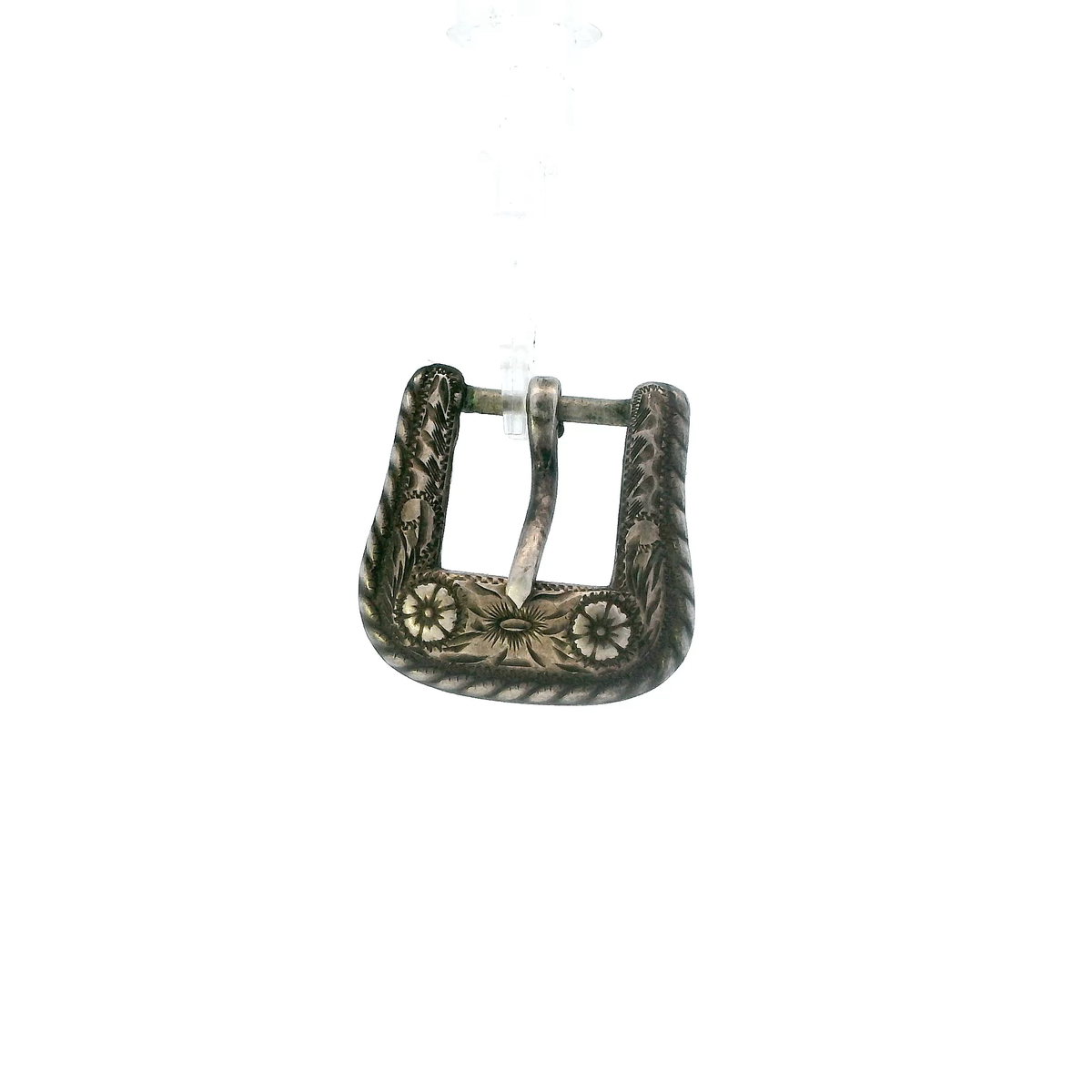 Silver Keystone Bros Small Belt Buckle 1930's-1940's